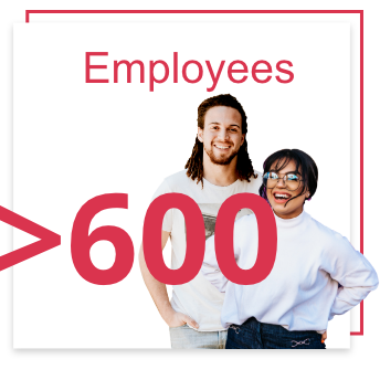 Over 600 employees Over 600 employees